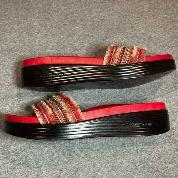 Donald Pliner wedge sandal. - Picture 2 of 10